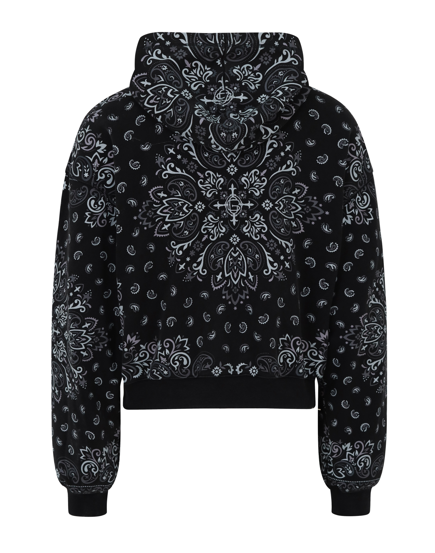 Black Paisley Hoodie