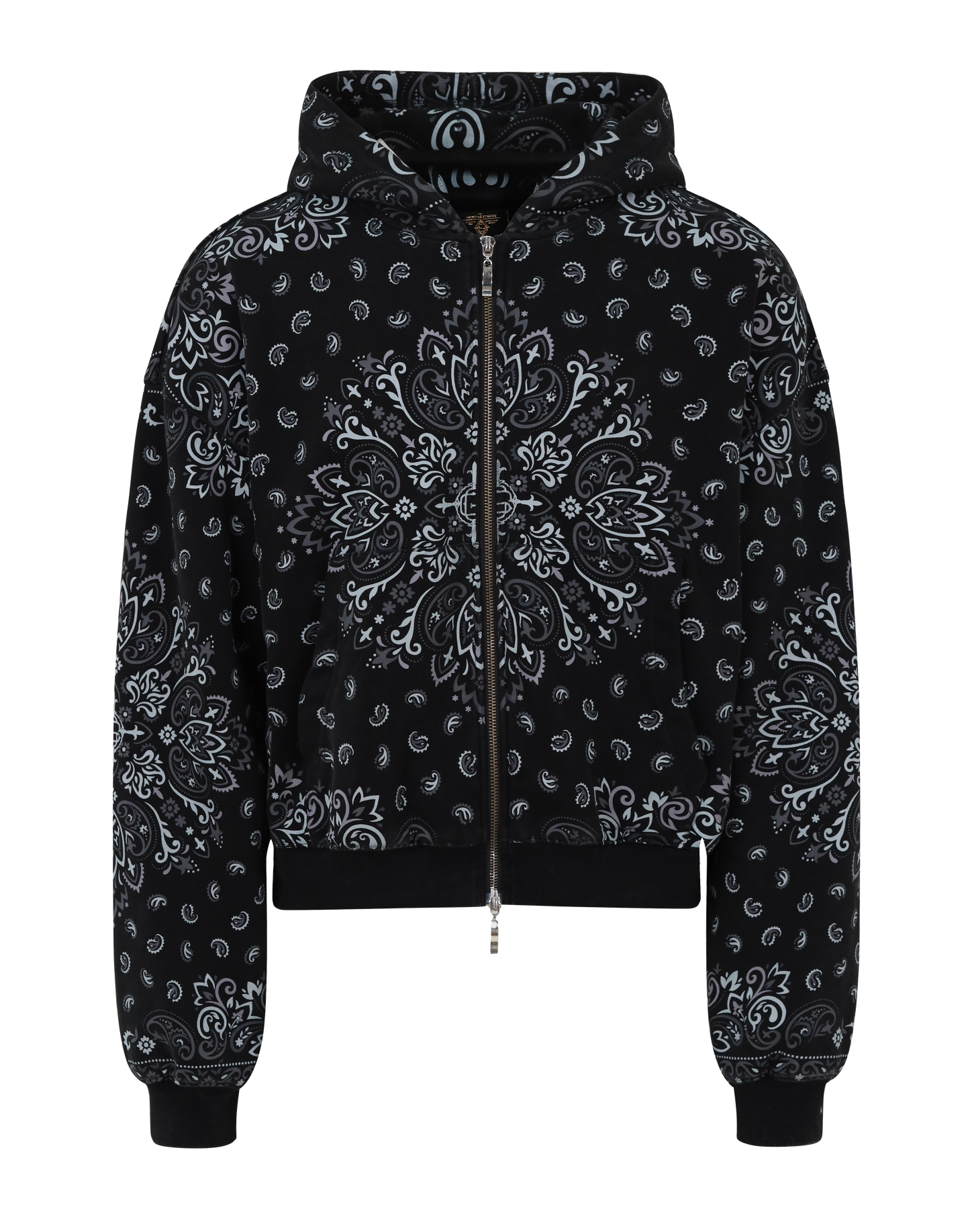 Black Paisley Hoodie
