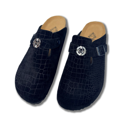 Black Cayman Mules