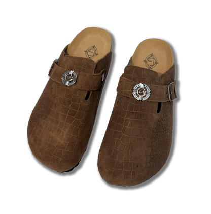 Brown Cayman Mules