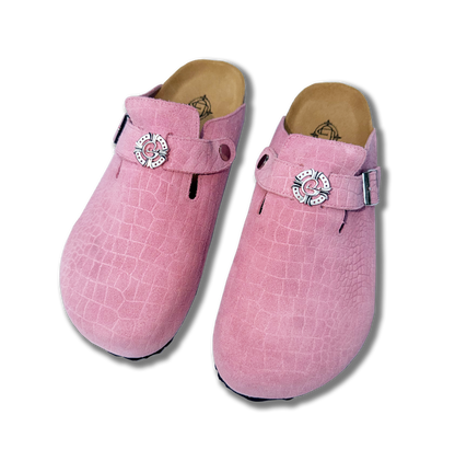 Pink Cayman Mules