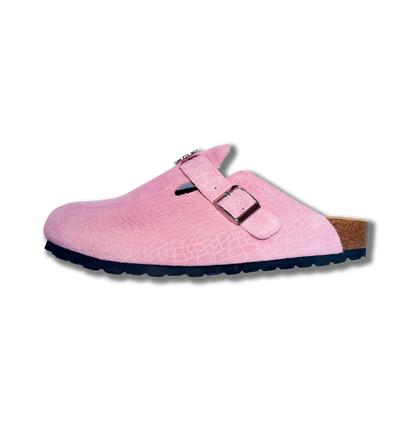 Pink Cayman Mules
